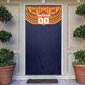 Personalized Adelaide Crows Door Cover Polynesian Tribal Pattern Heritage Football