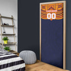 Personalized Adelaide Crows Door Cover Polynesian Tribal Pattern Heritage Football