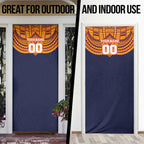 Personalized Adelaide Crows Door Cover Polynesian Tribal Pattern Heritage Football