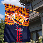 Personalized Adelaide Crows Garden Flag Polynesian Tribal Pattern Heritage Football