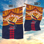 Personalized Adelaide Crows Garden Flag Polynesian Tribal Pattern Heritage Football