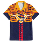 Personalized Adelaide Crows Hawaiian Shirt Polynesian Tribal Pattern Heritage Football