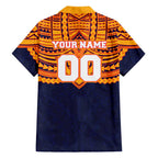 Personalized Adelaide Crows Hawaiian Shirt Polynesian Tribal Pattern Heritage Football