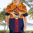 Personalized Adelaide Crows Hawaiian Shirt Polynesian Tribal Pattern Heritage Football