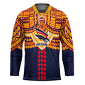 Personalized Adelaide Crows Hockey Jersey Polynesian Tribal Pattern Heritage Football