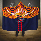 Personalized Adelaide Crows Hooded Blanket Polynesian Tribal Pattern Heritage Football