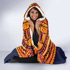 Personalized Adelaide Crows Hooded Blanket Polynesian Tribal Pattern Heritage Football