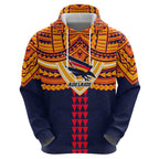Personalized Adelaide Crows Hoodie Polynesian Tribal Pattern Heritage Football