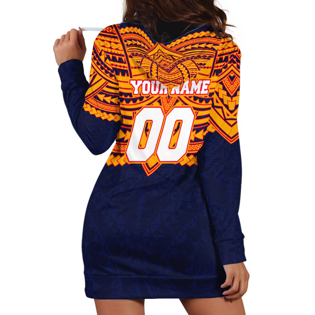 Personalized Adelaide Crows Hoodie Dress Polynesian Tribal Pattern Heritage Football