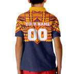 Personalized Adelaide Crows Kid Polo Shirt Polynesian Tribal Pattern Heritage Football