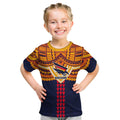 Personalized Adelaide Crows Kid T Shirt Polynesian Tribal Pattern Heritage Football