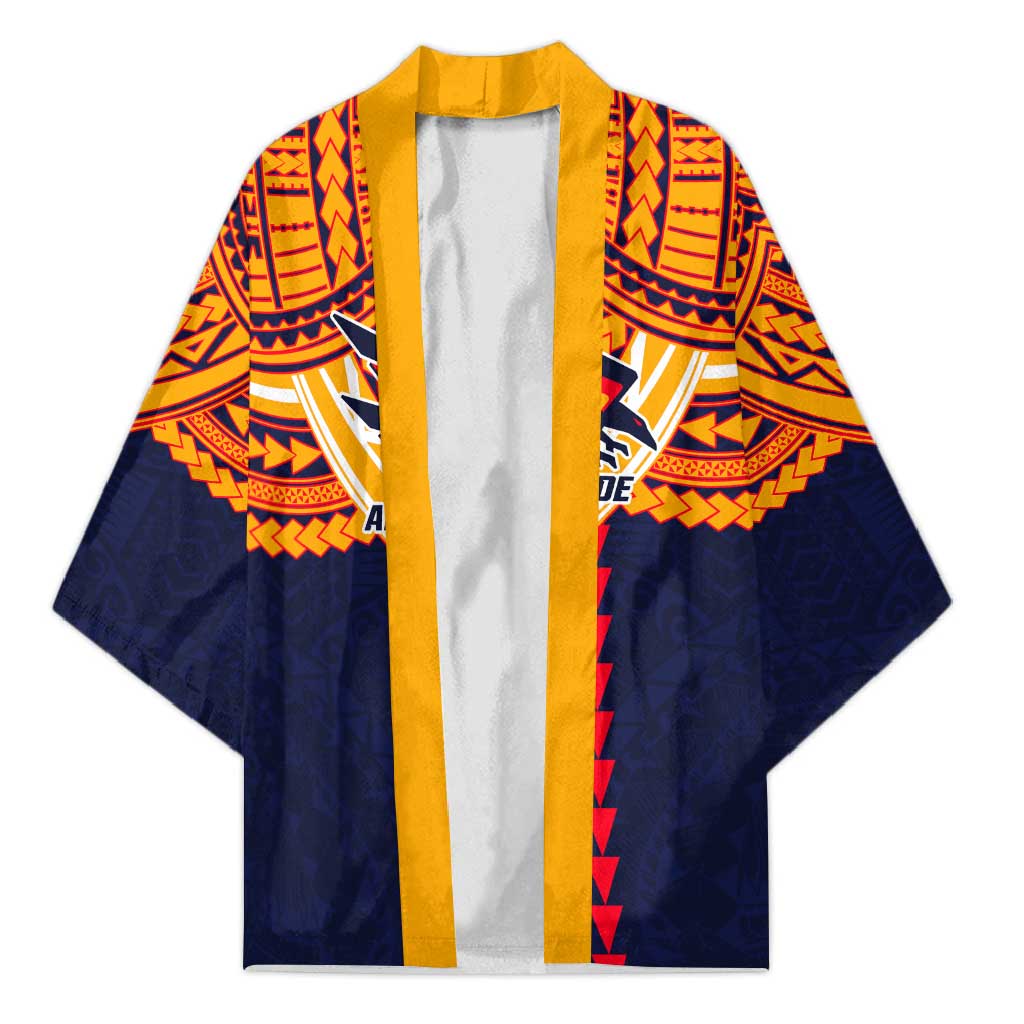 Personalized Adelaide Crows Kimono Polynesian Tribal Pattern Heritage Football
