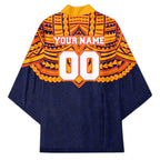 Personalized Adelaide Crows Kimono Polynesian Tribal Pattern Heritage Football