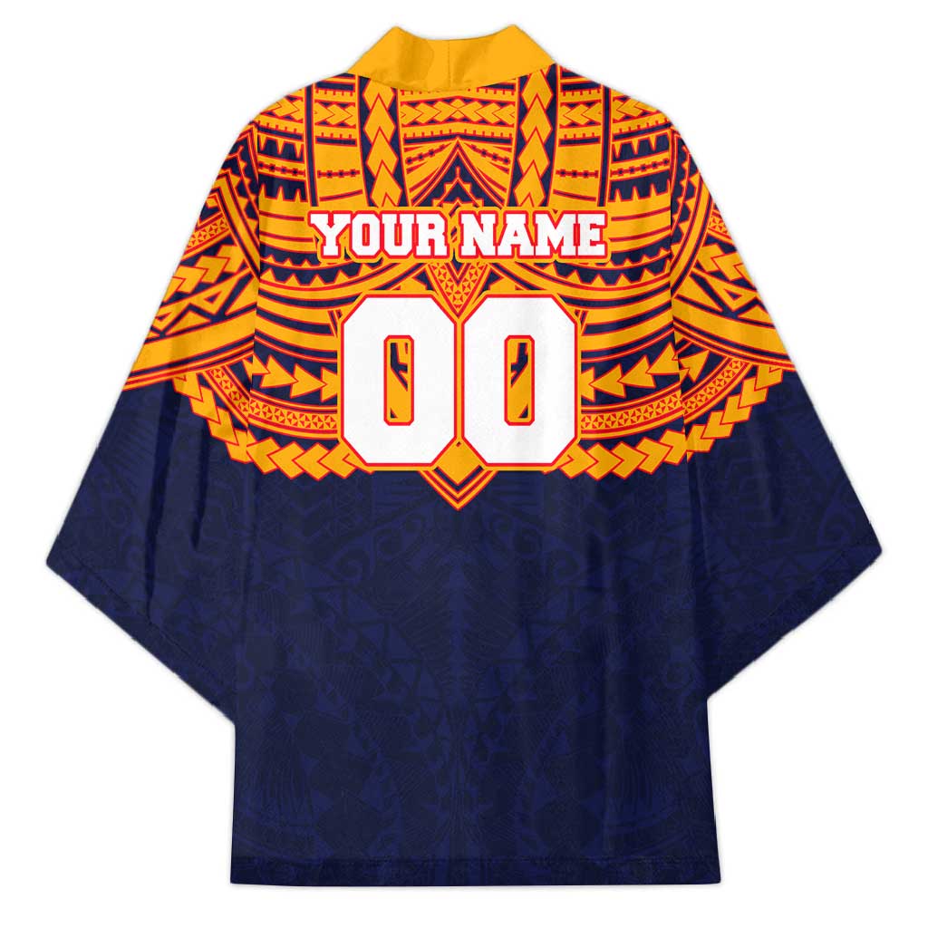 Personalized Adelaide Crows Kimono Polynesian Tribal Pattern Heritage Football