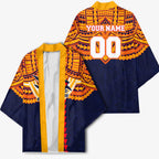 Personalized Adelaide Crows Kimono Polynesian Tribal Pattern Heritage Football