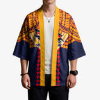 Personalized Adelaide Crows Kimono Polynesian Tribal Pattern Heritage Football