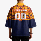 Personalized Adelaide Crows Kimono Polynesian Tribal Pattern Heritage Football