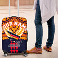 Personalized Adelaide Crows Luggage Cover Polynesian Tribal Pattern Heritage Football