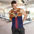 Personalized Adelaide Crows Men Tank Top Polynesian Tribal Pattern Heritage Football