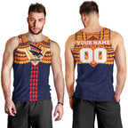 Personalized Adelaide Crows Men Tank Top Polynesian Tribal Pattern Heritage Football