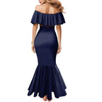 Personalized Adelaide Crows Mermaid Dress Polynesian Tribal Pattern Heritage Football