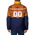 Personalized Adelaide Crows Padded Jacket Polynesian Tribal Pattern Heritage Football