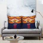 Personalized Adelaide Crows Pillow Cover Polynesian Tribal Pattern Heritage Football