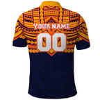 Personalized Adelaide Crows Polo Shirt Polynesian Tribal Pattern Heritage Football