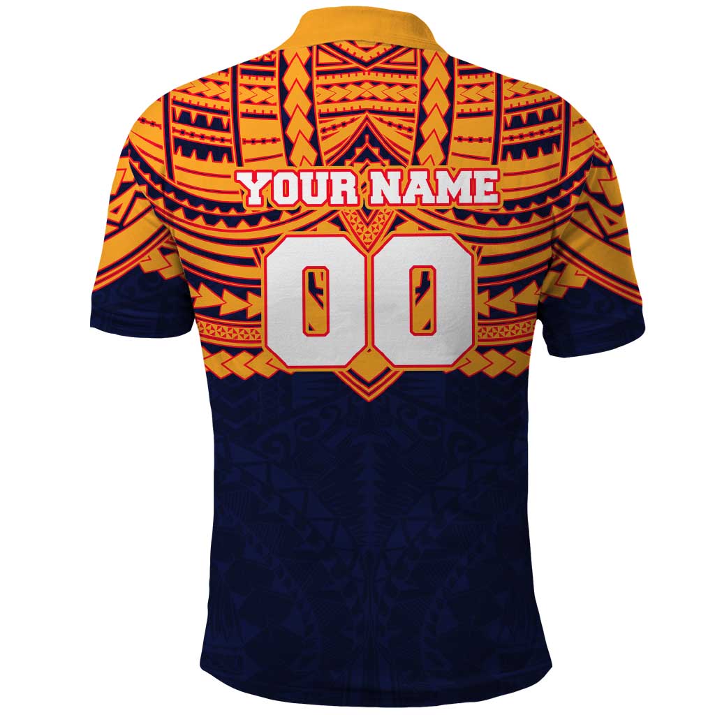 Personalized Adelaide Crows Polo Shirt Polynesian Tribal Pattern Heritage Football