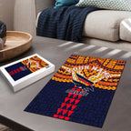 Personalized Adelaide Crows Puzzle Polynesian Tribal Pattern Heritage Football