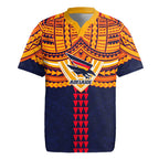 Personalized Adelaide Crows Rugby Jersey Polynesian Tribal Pattern Heritage Football