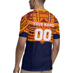 Personalized Adelaide Crows Rugby Jersey Polynesian Tribal Pattern Heritage Football