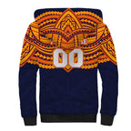 Personalized Adelaide Crows Sherpa Hoodie Polynesian Tribal Pattern Heritage Football