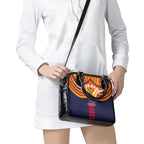 Personalized Adelaide Crows Shoulder Handbag Polynesian Tribal Pattern Heritage Football