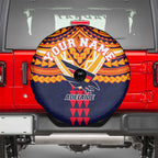 Personalized Adelaide Crows Spare Tire Cover Polynesian Tribal Pattern Heritage Football