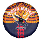 Personalized Adelaide Crows Spare Tire Cover Polynesian Tribal Pattern Heritage Football