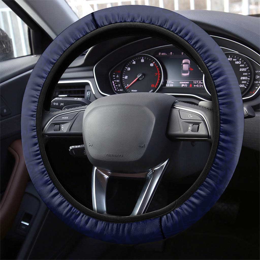 Adelaide Crows Steering Wheel Cover Polynesian Tribal Pattern Heritage Football