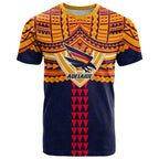 Personalized Adelaide Crows T Shirt Polynesian Tribal Pattern Heritage Football