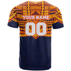 Personalized Adelaide Crows T Shirt Polynesian Tribal Pattern Heritage Football