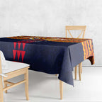 Personalized Adelaide Crows Tablecloth Polynesian Tribal Pattern Heritage Football