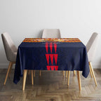 Personalized Adelaide Crows Tablecloth Polynesian Tribal Pattern Heritage Football