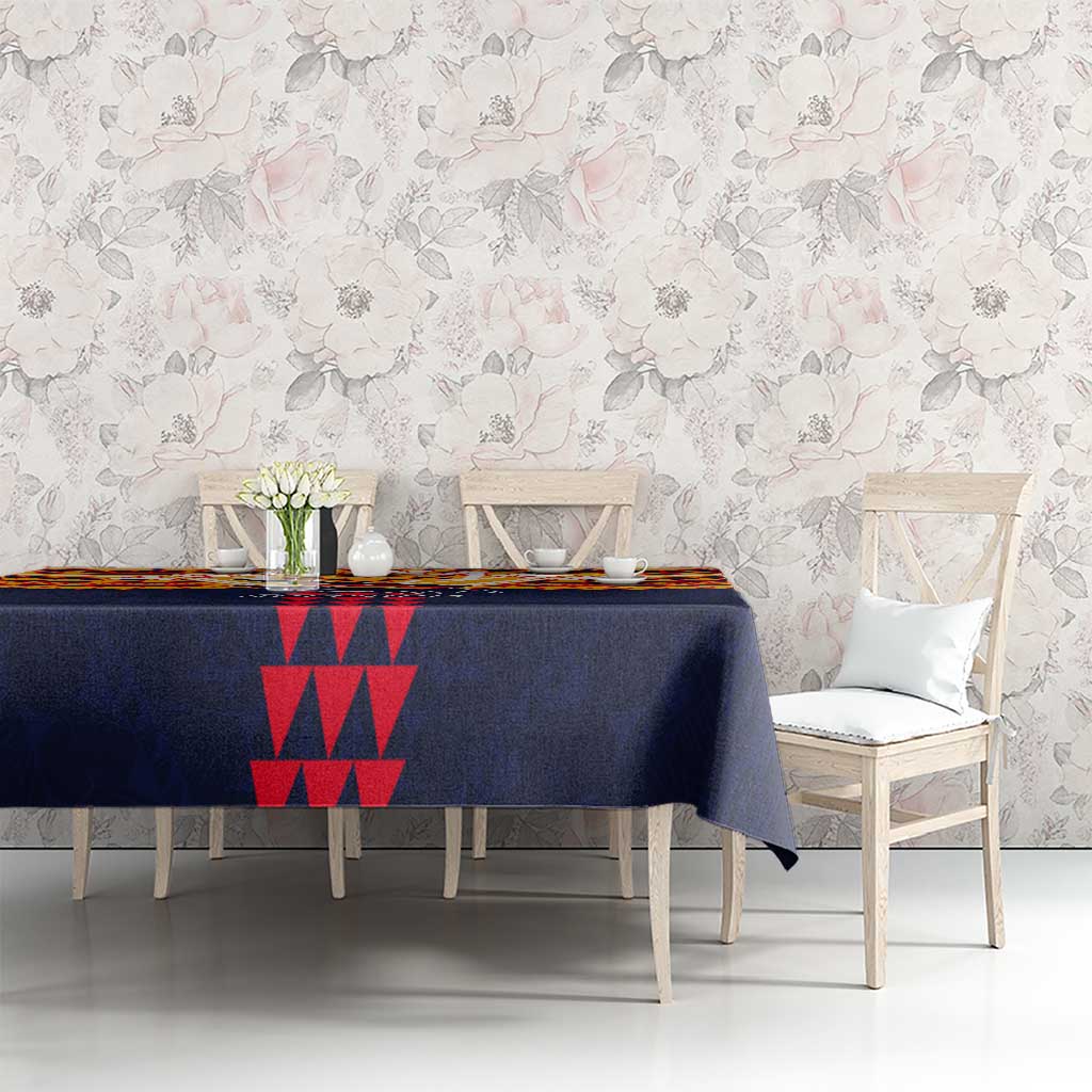 Personalized Adelaide Crows Tablecloth Polynesian Tribal Pattern Heritage Football