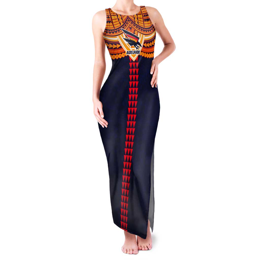 Personalized Adelaide Crows Tank Maxi Dress Polynesian Tribal Pattern Heritage Football