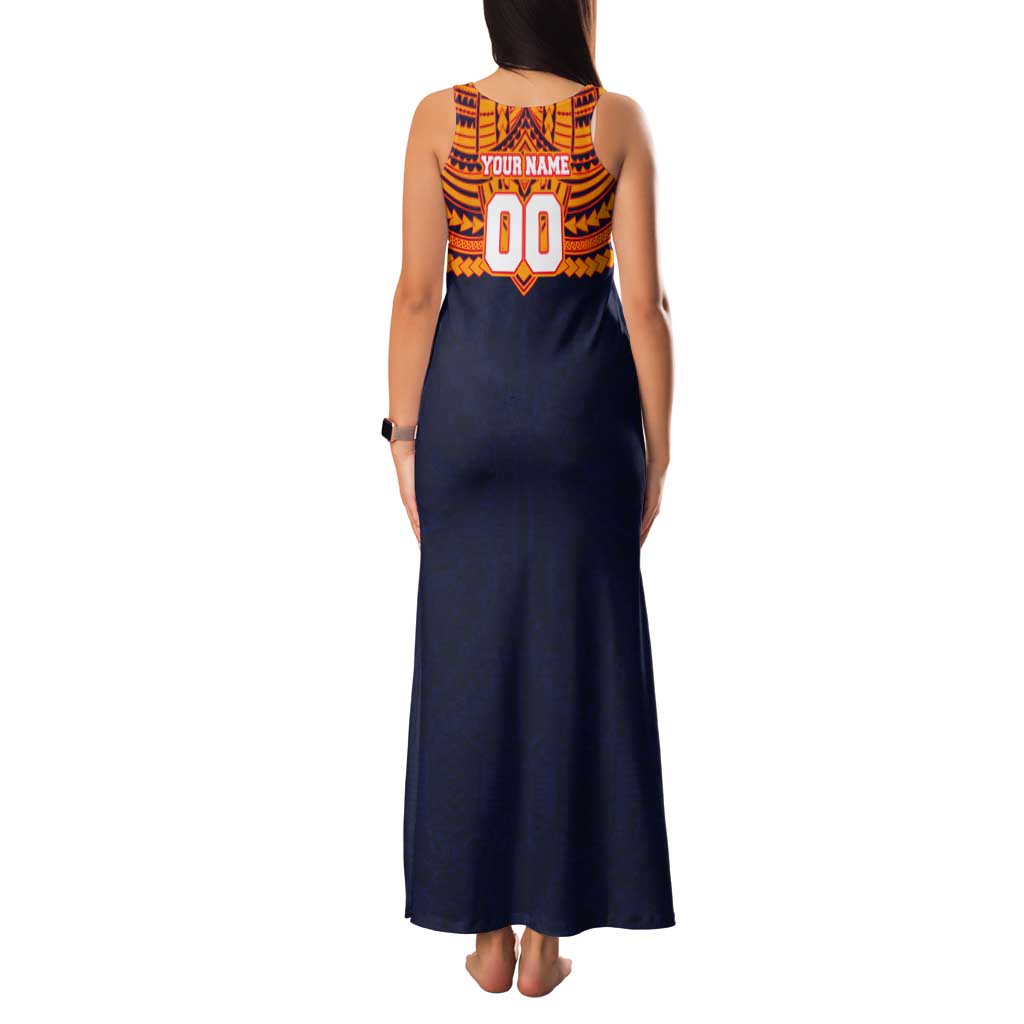 Personalized Adelaide Crows Tank Maxi Dress Polynesian Tribal Pattern Heritage Football