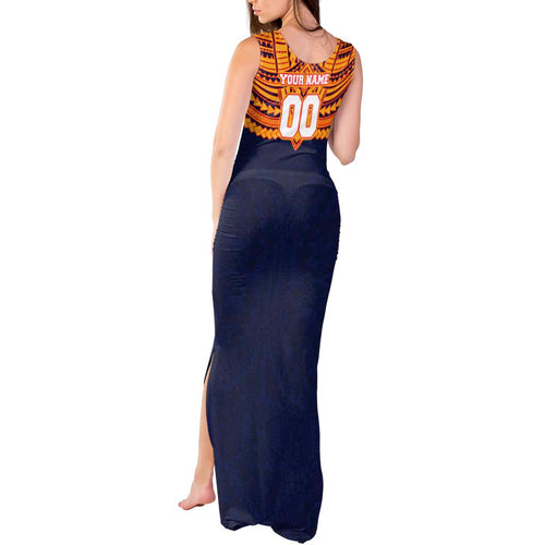 Personalized Adelaide Crows Tank Maxi Dress Polynesian Tribal Pattern Heritage Football