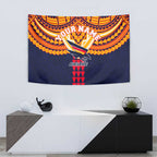 Personalized Adelaide Crows Tapestry Polynesian Tribal Pattern Heritage Football
