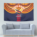 Personalized Adelaide Crows Tapestry Polynesian Tribal Pattern Heritage Football