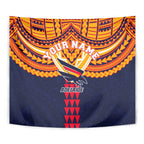 Personalized Adelaide Crows Tapestry Polynesian Tribal Pattern Heritage Football