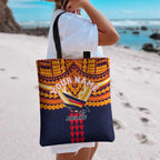 Personalized Adelaide Crows Tote Bag Polynesian Tribal Pattern Heritage Football