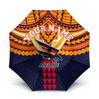 Personalized Adelaide Crows Umbrella Polynesian Tribal Pattern Heritage Football